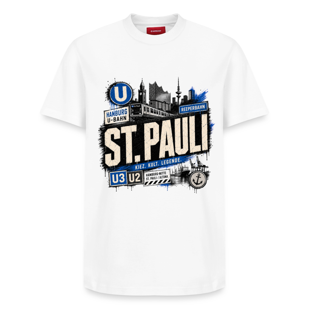 Relaxed Unisex Supima Cotton T-Shirt – von SPREAD - Weiß