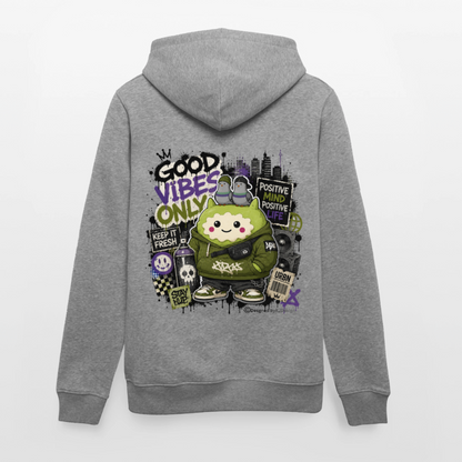 Stanley/Stella Unisex Bio-Hoodie CRUISER Exclusiv - Hellgrau marmoriert