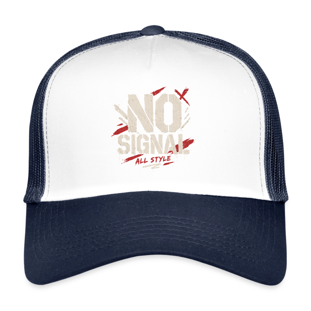 Trucker Cap - Weiß/Navy
