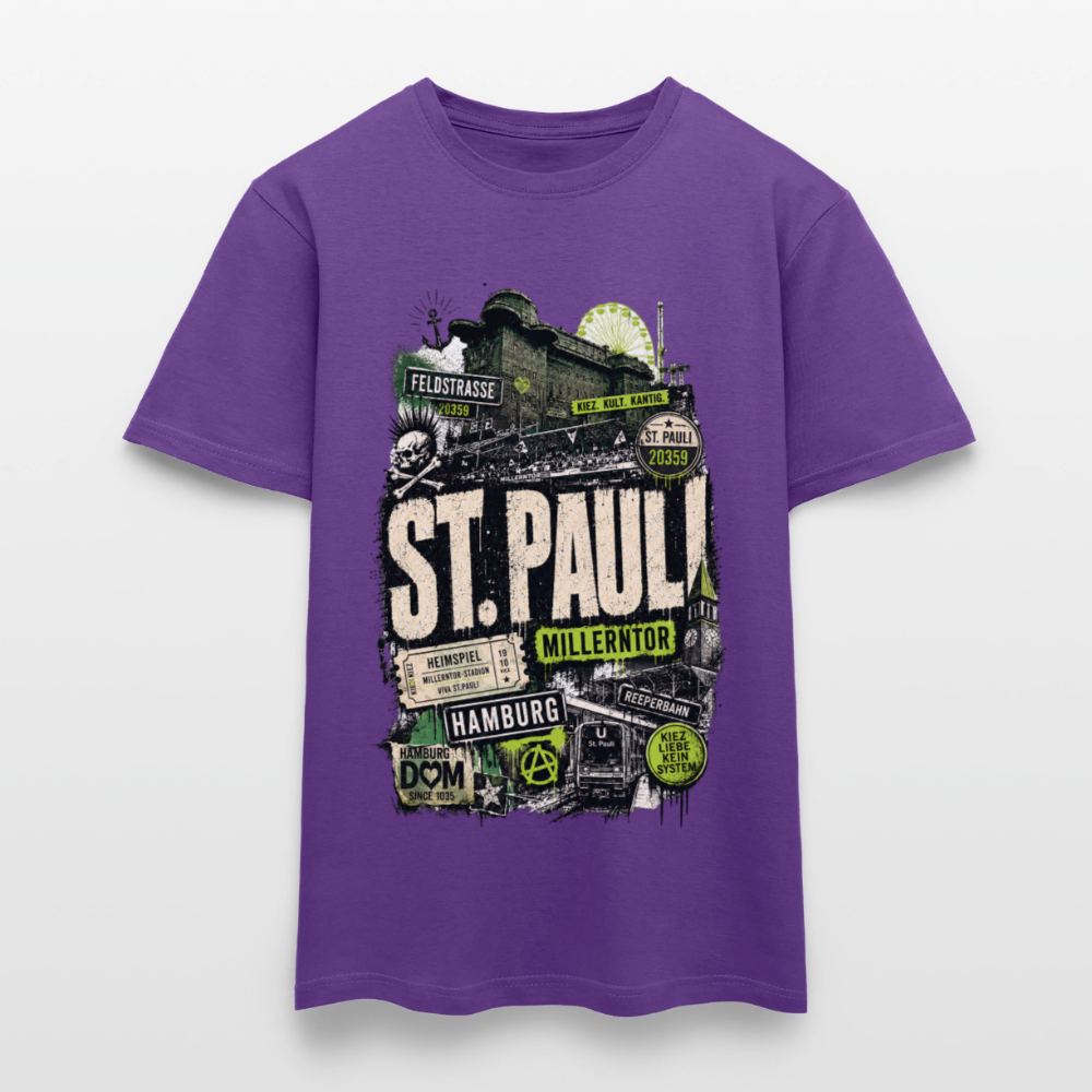 St.Pauli  Stadtteil Shirt - Lila