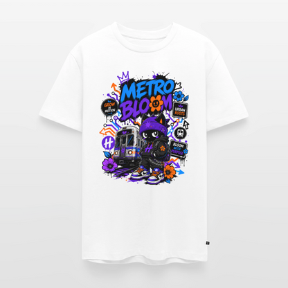 Subway Line-Herren Premium T-Shirt - Weiß