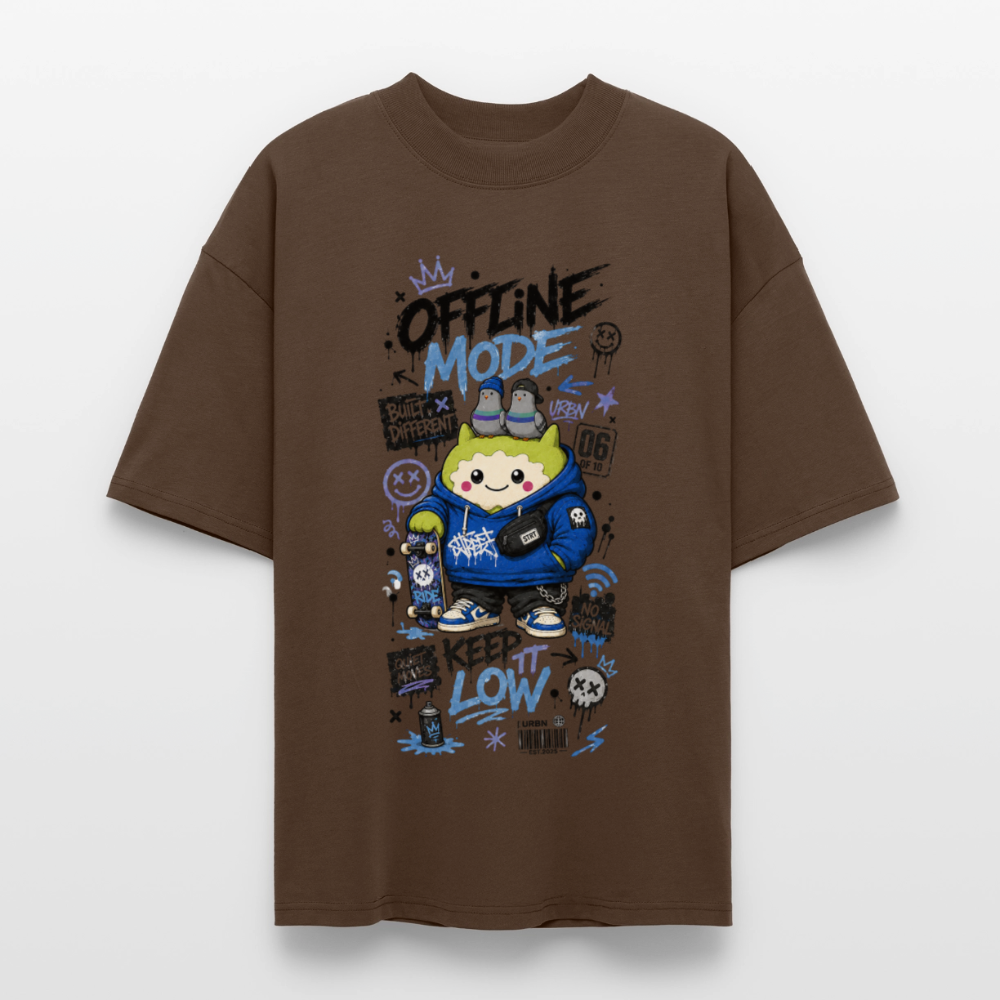Stanley/Stella Oversized Unisex Bio T-Shirt Blaster 2.0 - Dunkelbraun