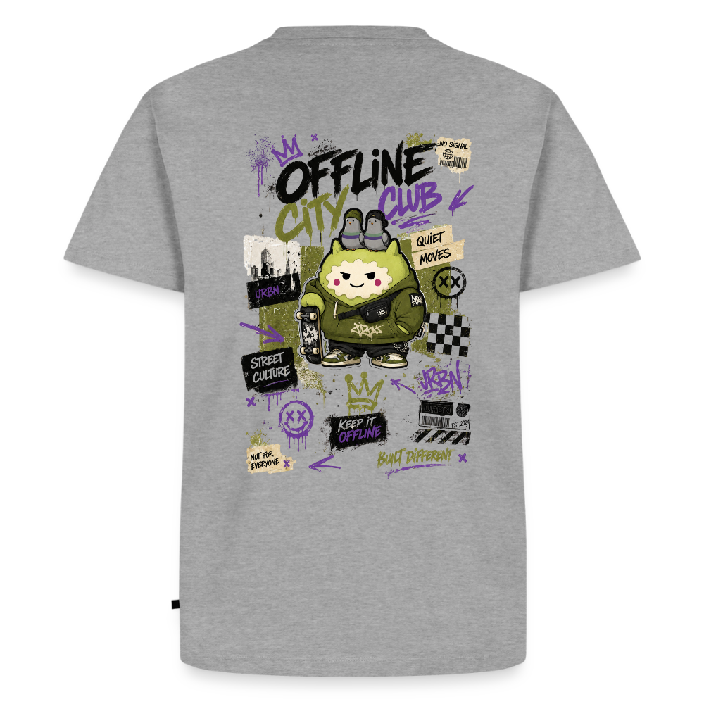 Männer Premium T-Shirt by KJDesign - Grau meliert