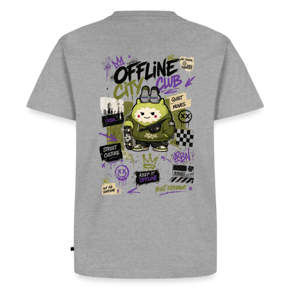 Männer Premium T-Shirt by KJDesign - Grau meliert