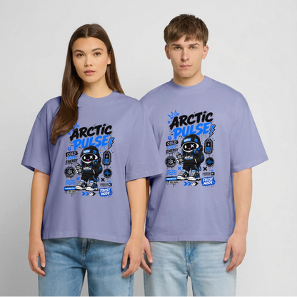 Notchi-Oversized Unisex Bio T-Shirt Blaster 2.0 - Violett