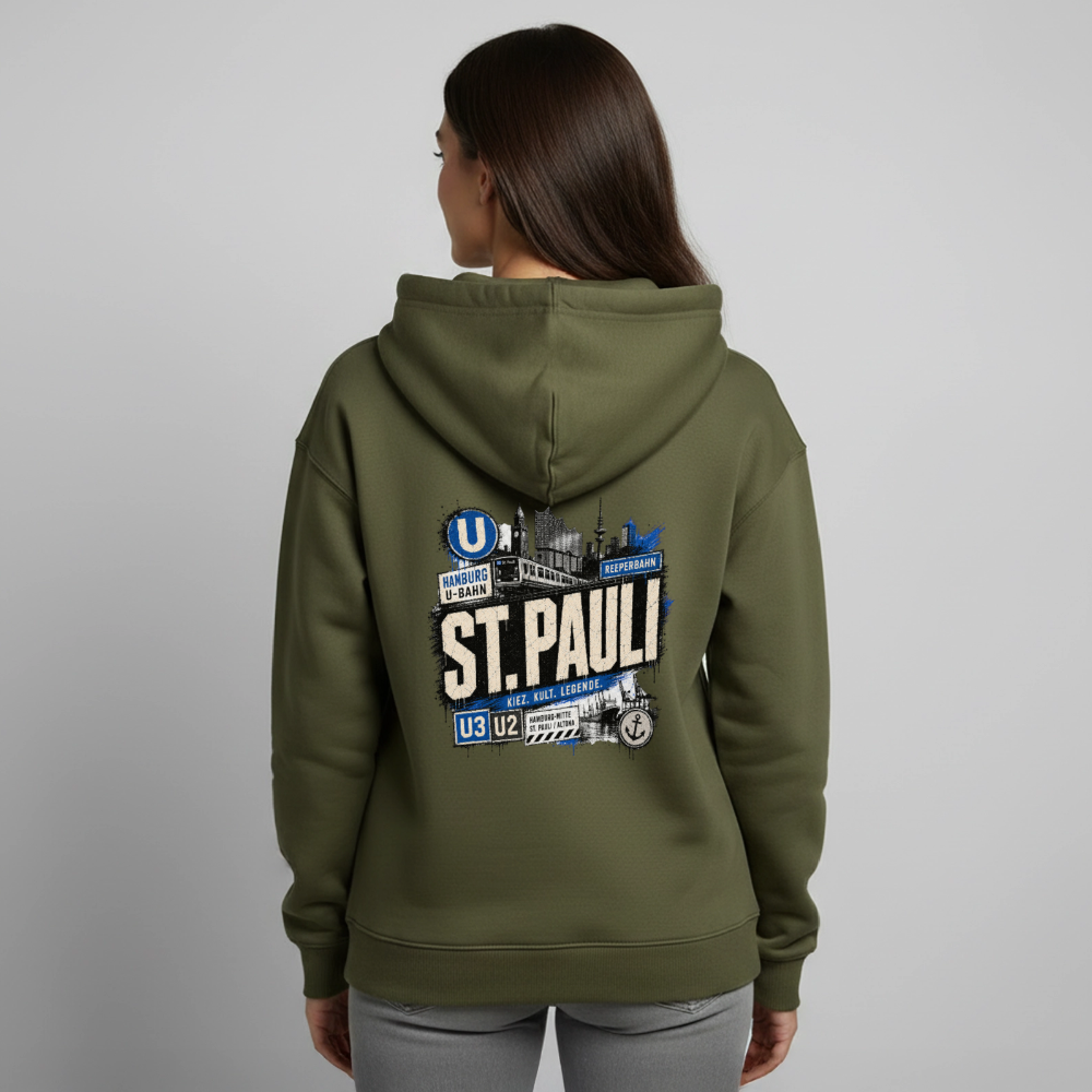Oversized Unisex Hoodie von Stanley/Stella - Khaki