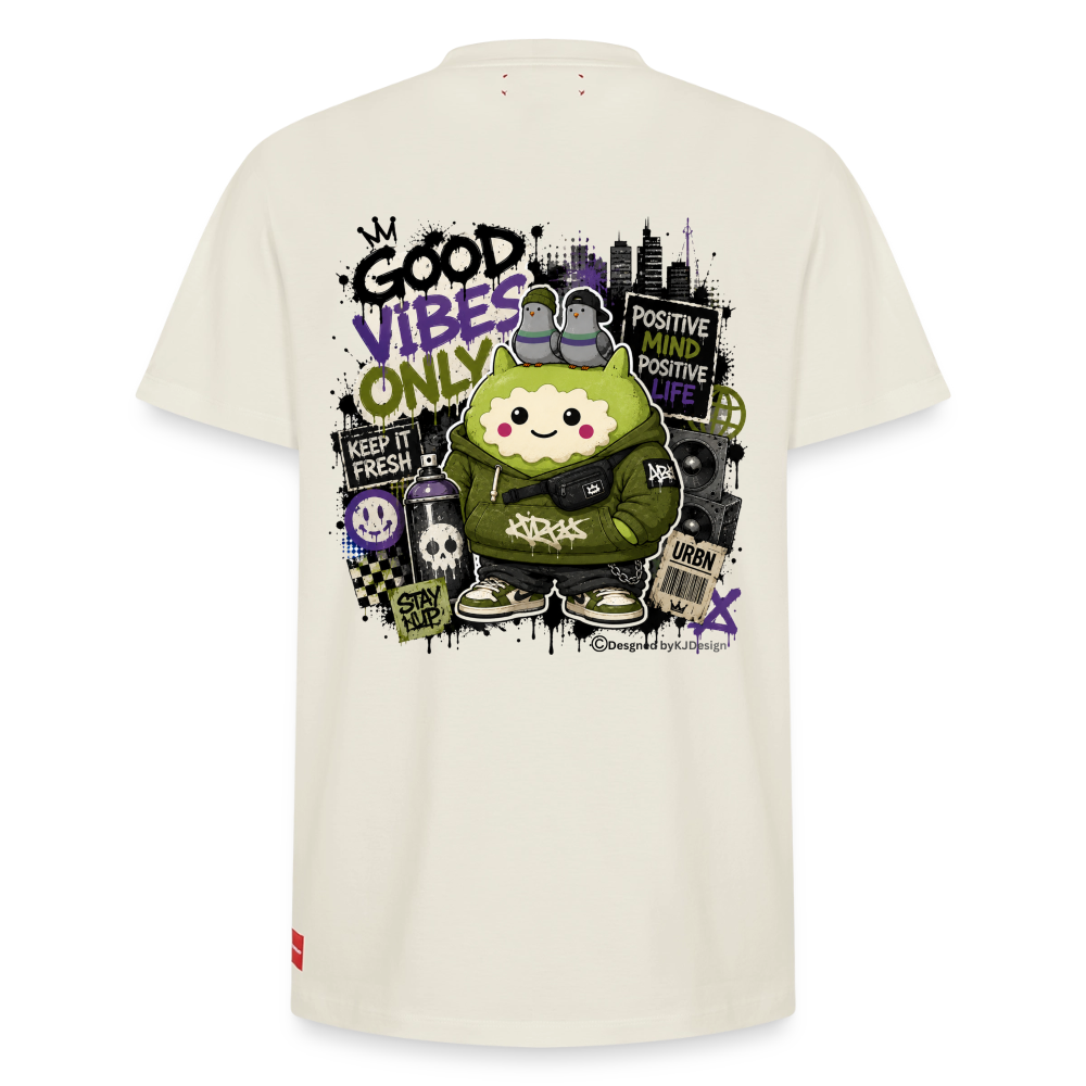 Relaxed Unisex Supima Cotton T-Shirt – Exclusiv - Naturweiß
