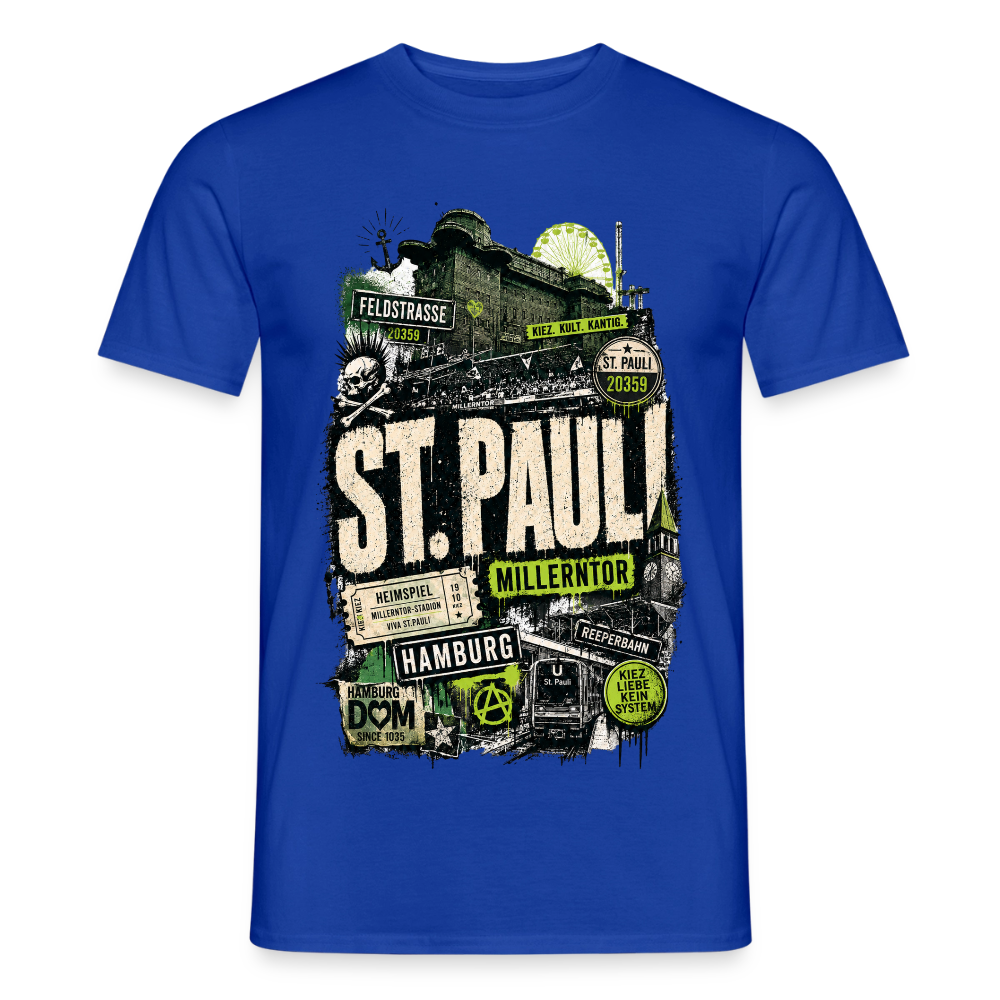 St.Pauli  Stadtteil Shirt - Dunkelblau