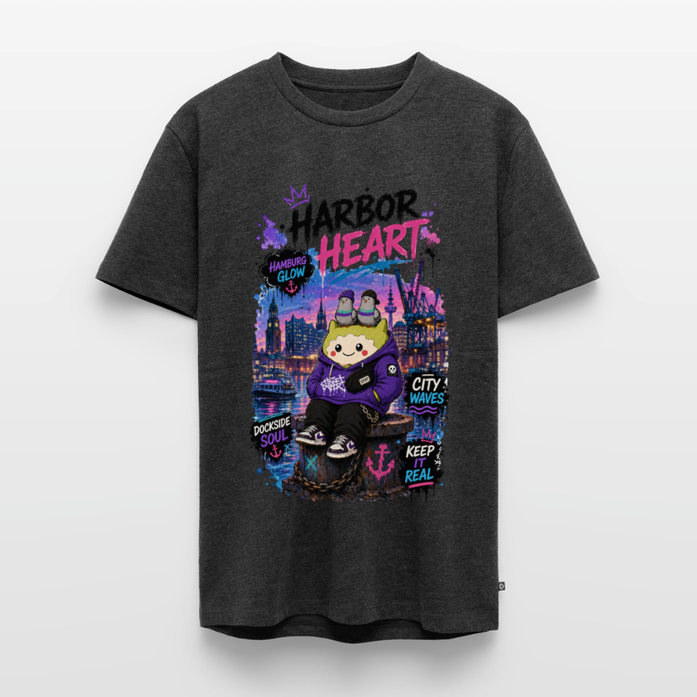 Männer Premium T-Shirt - Anthrazit meliert