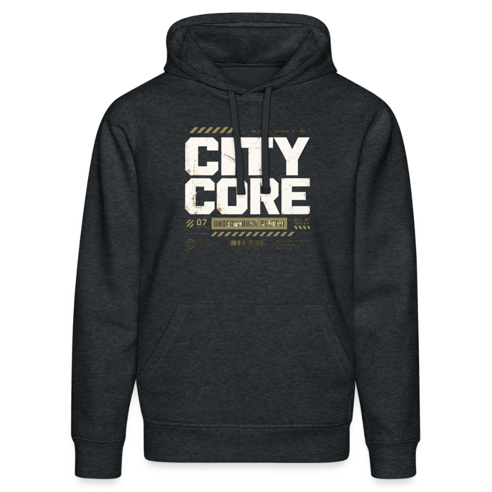 Stanley/Stella Unisex Bio-Hoodie DRUMMER - Dunkelgrau meliert