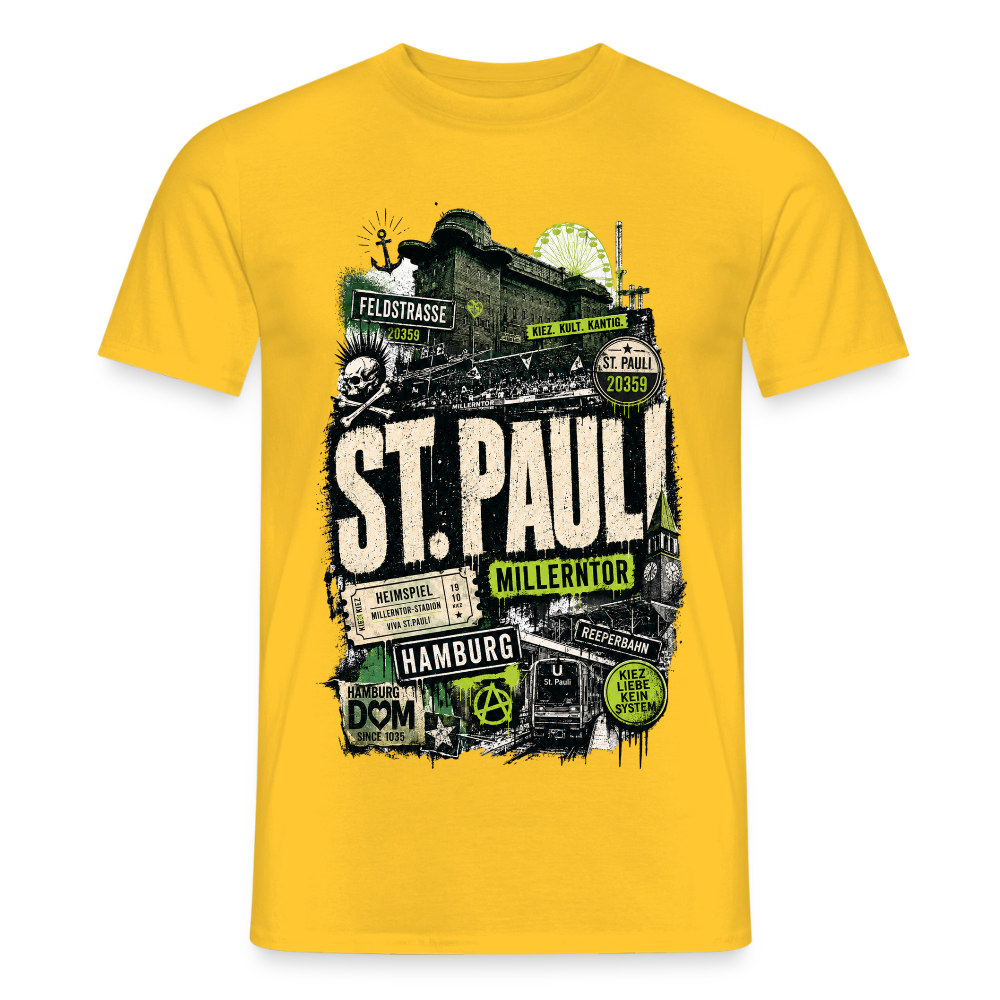 St.Pauli  Stadtteil Shirt - Gelb