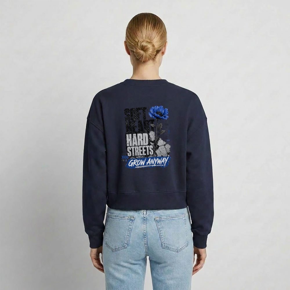 Relaxed Frauen Organic Sweatshirt – von SPREAD - Navy