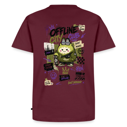 Männer Premium T-Shirt by KJDesign - Burgunderrot
