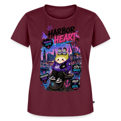 Frauen Premium T-Shirt - Burgunderrot