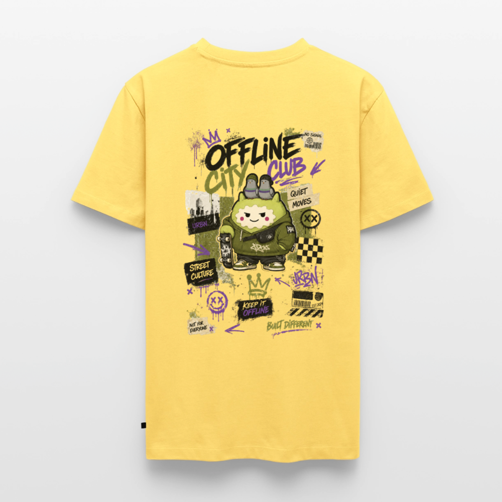 Männer Premium T-Shirt by KJDesign - Pastellgelb