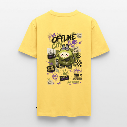 Männer Premium T-Shirt by KJDesign - Pastellgelb