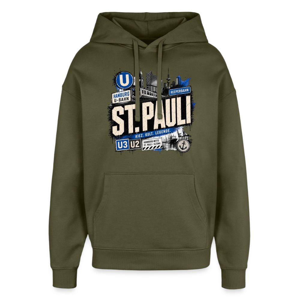 Oversized Unisex Hoodie von Stanley/Stella - Khaki