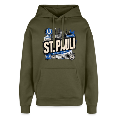 Oversized Unisex Hoodie von Stanley/Stella - Khaki