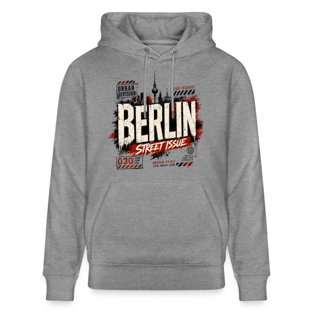 Stanley/Stella Unisex Bio-Hoodie CRUISER - Hellgrau marmoriert