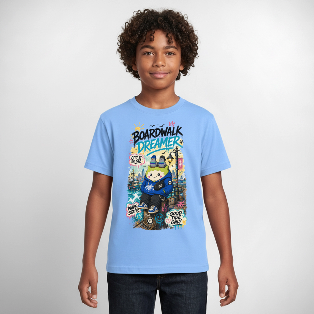 Dreamer Teenager T-Shirt - Himmelblau