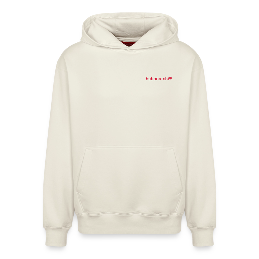 Notchi-Relaxed Unisex Organic Hoodie Prem.Qualität - Naturweiß