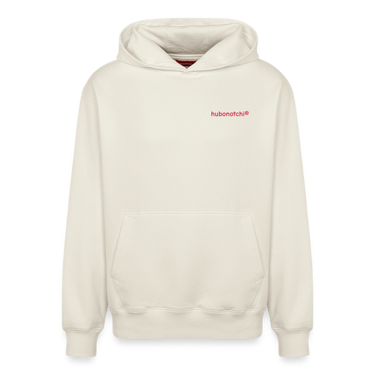 Notchi-Relaxed Unisex Organic Hoodie Prem.Qualität - Naturweiß