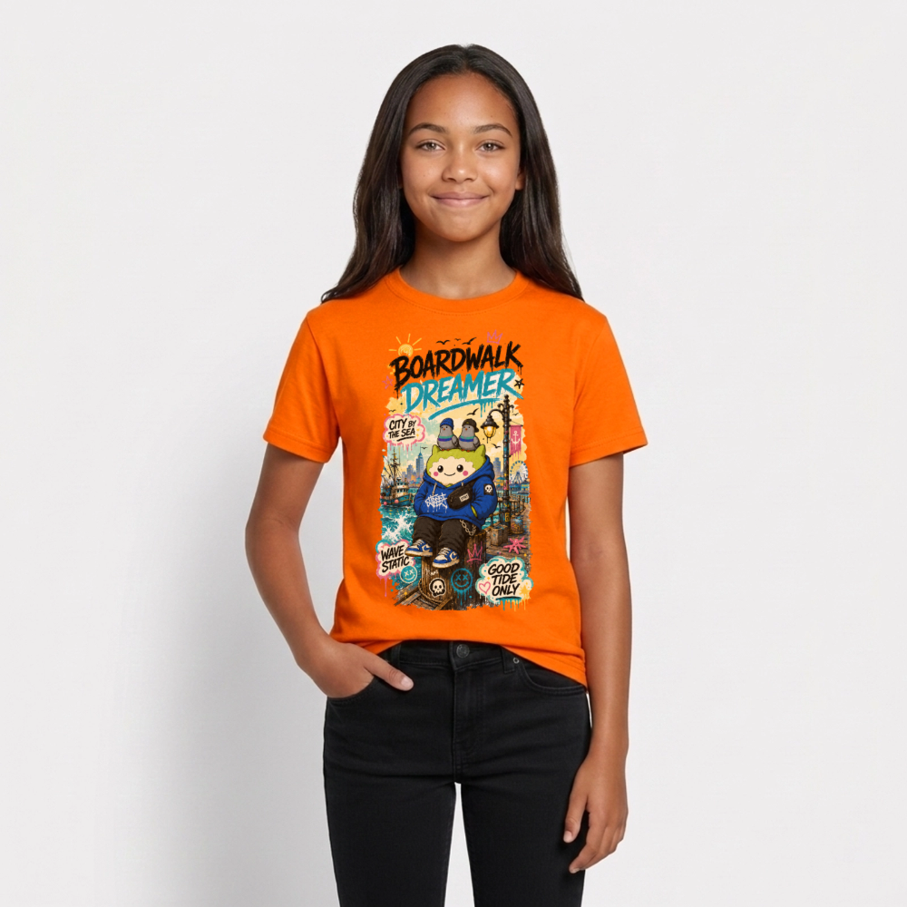 Dreamer Teenager T-Shirt - Orange