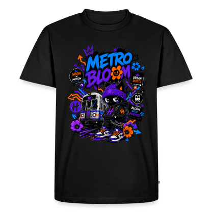 Subway Line-Herren Premium T-Shirt - Schwarz