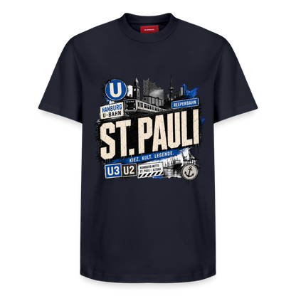 Relaxed Unisex Supima Cotton T-Shirt – von SPREAD - Navy