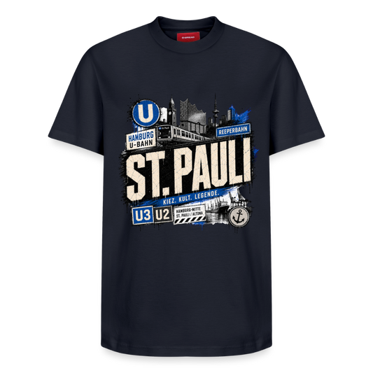 Relaxed Unisex Supima Cotton T-Shirt – von SPREAD - Navy