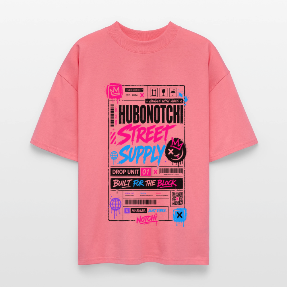 Ticket Line Oversized Shirt  2.0 - Pink 