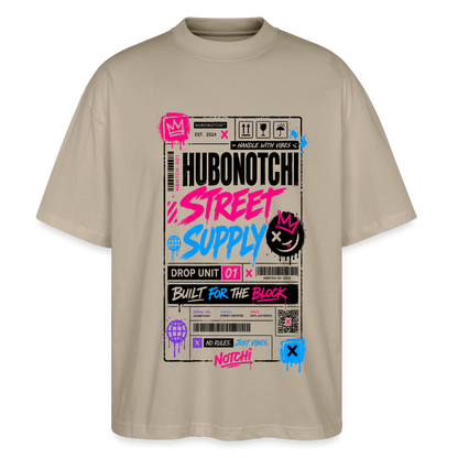 Ticket Line Oversized Shirt  2.0 - Steingrau
