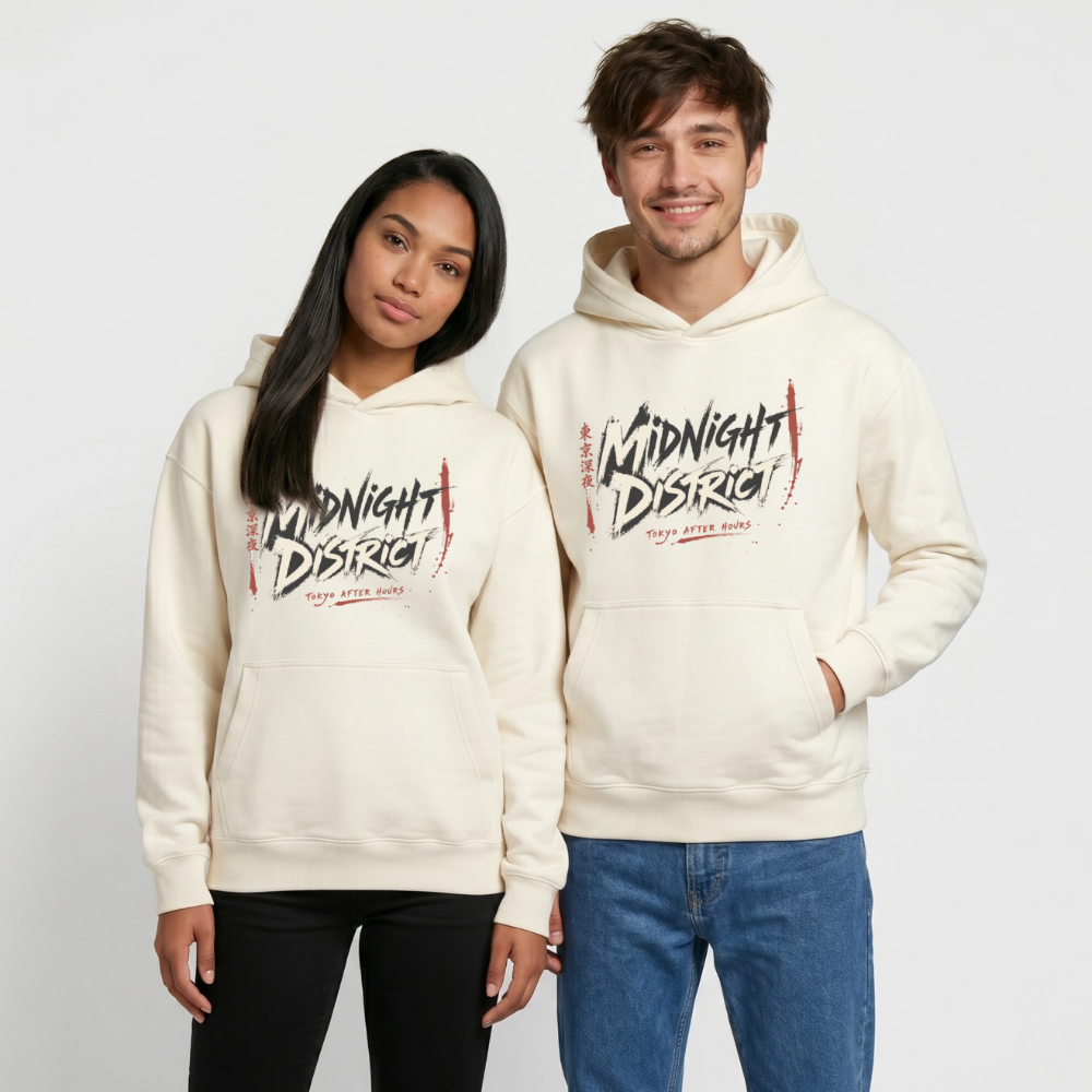 Relaxed Unisex Organic Hoodie – von SPREAD - Naturweiß