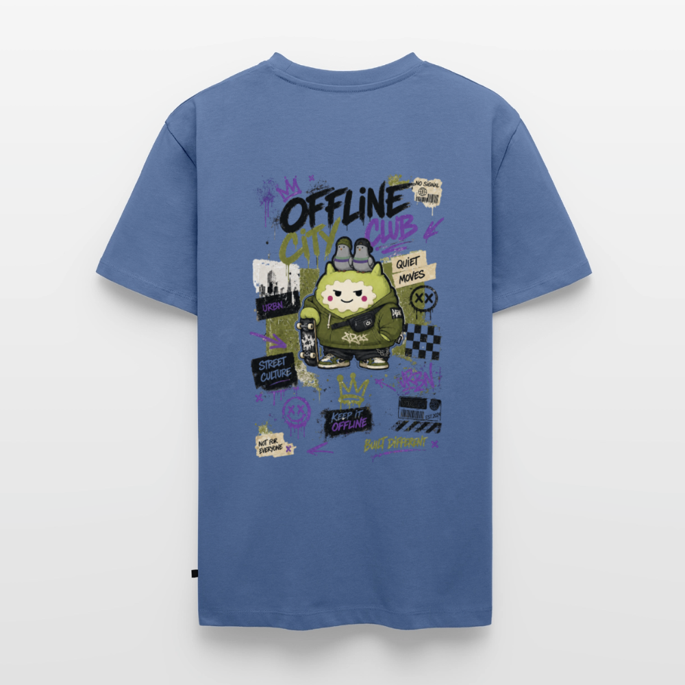 Männer Premium T-Shirt by KJDesign - Taubenblau