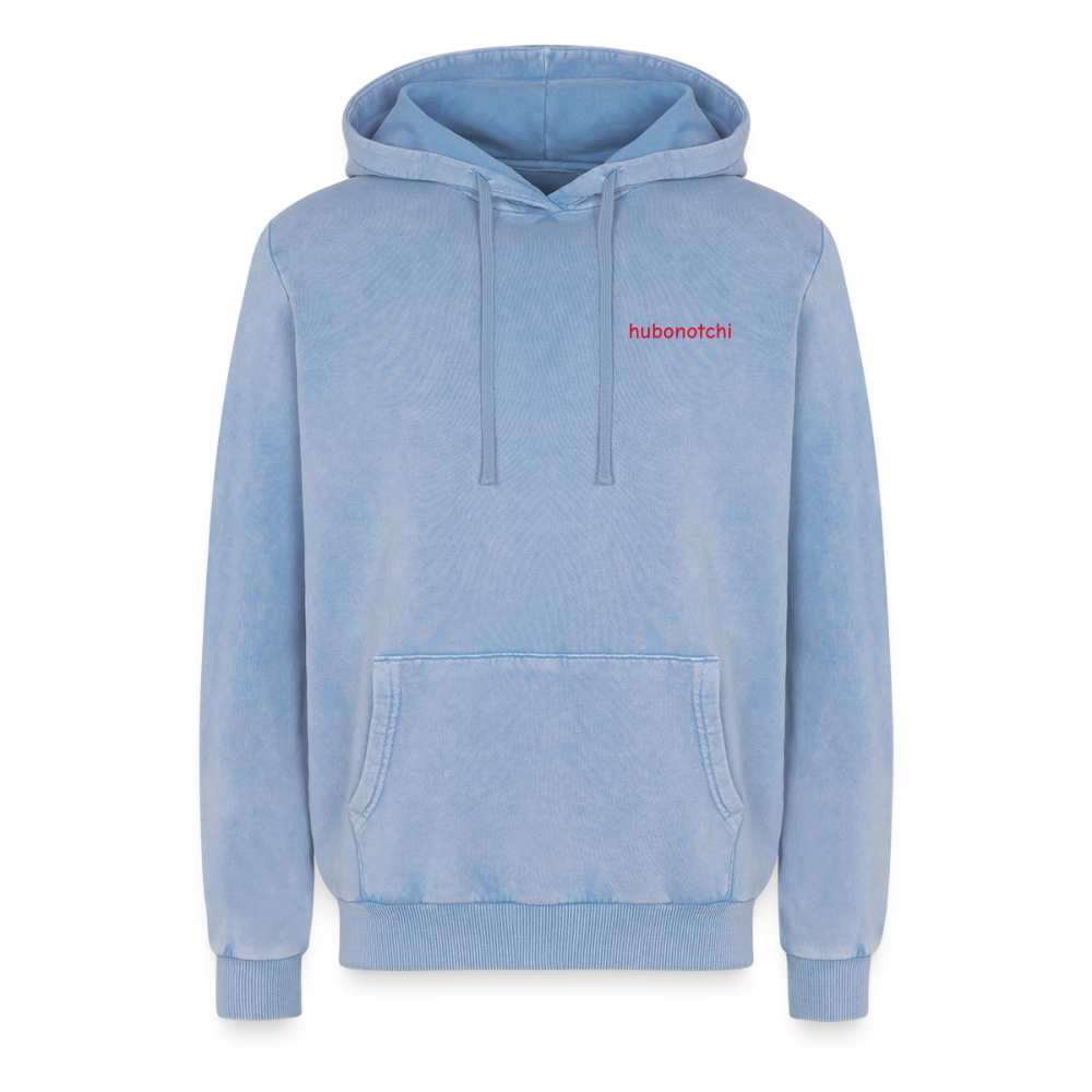 St.Pauli Relaxed Hoodie - Blau Acid Wash